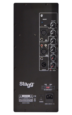 Stagg PMS 15D EU - dwudrożna kolumna aktywna 600W