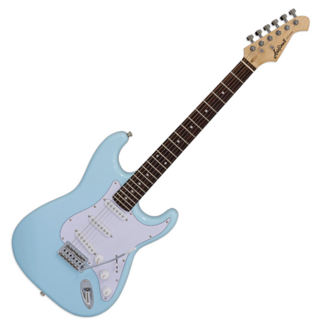 ARIA STG-003 SNBL – Klasyczna gitara elektryczna Stratocaster, lakier niebieski, mostek tremolo