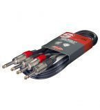 Stagg STC3P - przewód audio jack męskie / jack męskie, 3 m
