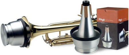 Stagg MTR-C3A - aluminiowy tłumik do trąbki, cup