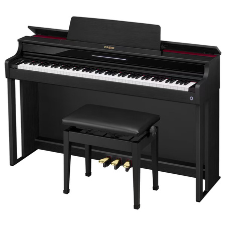 Pianino cyfrowe Casio AP-550 BK – eleganckie 88 klawiszy, klawiatura młoteczkowa, z ławą