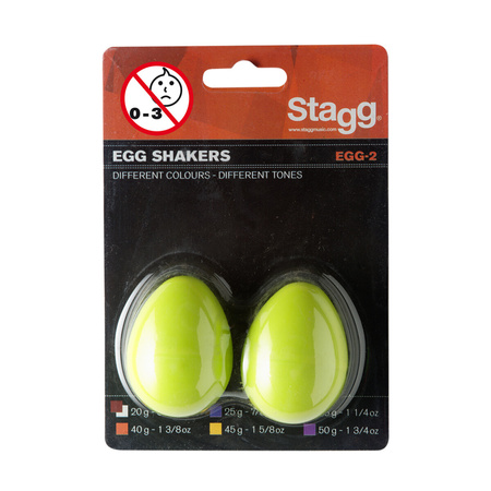 Stagg EGG 2 GR - shakery plastikowe - 35g