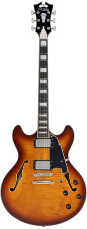 D'Angelico Premier DC Dark Iced Tea Burst - gitara elektryczna