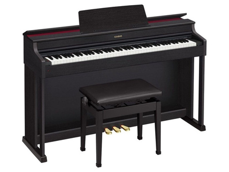 Pianino cyfrowe Casio AP-470 BK + ława