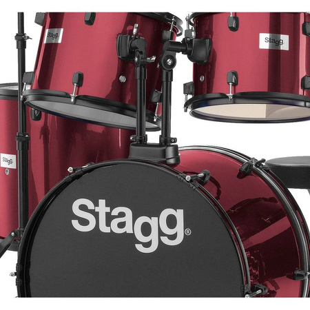 Stagg TIM122B WR - zestaw perkusyjny 22 cale z talerzami i hardware’em