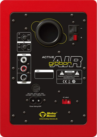Monkey Banana Gibbon AIR Red - monitory 4" z Bluetooth, czerwone, para
