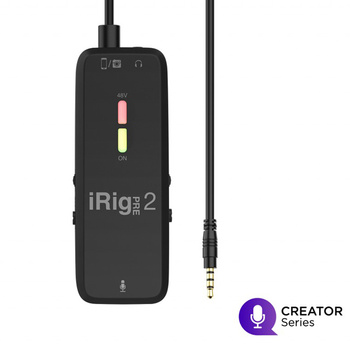 IK iRig PRE 2 – Interfejs audio iOS/ Android/ DSLR