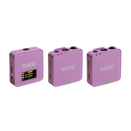 RODE Wireless GO III Lilac – 2-kanałowy bezprzewodowy system mikrofonowy