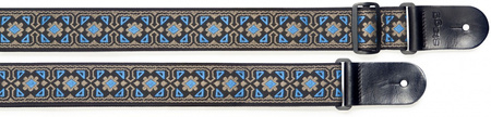 Stagg SWO-FLO BLU - pasek do gitary, nylonowy