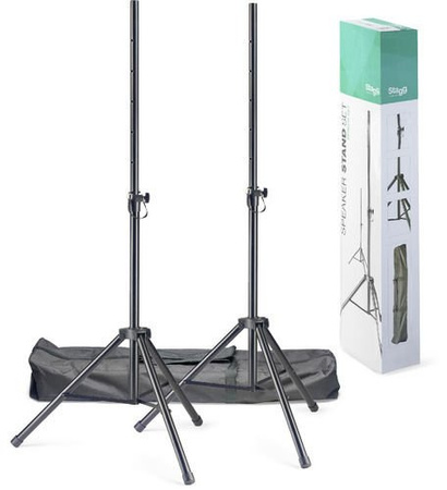 Stagg SPSQ10 SET - para statywów głośnikowych 113-187 cm z torbą