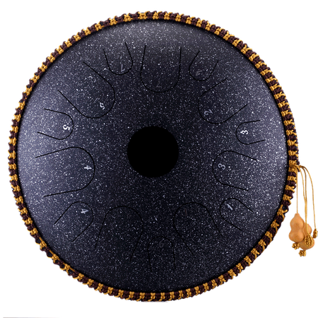 Tongue drum Hluru TA14-14-GalaxyBlack 14 ton 14"