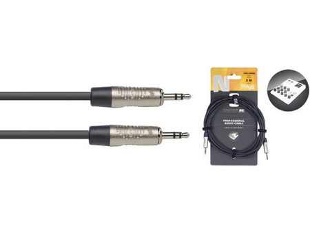 Stagg NAC3MPSR - kabel stereo mini jack - mini jack REAN, 3 m