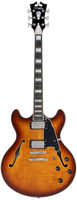 D'Angelico Premier DC Dark Iced Tea Burst - gitara elektryczna