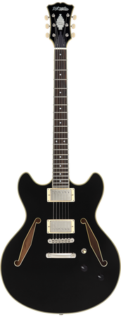 D'Angelico Excel DC Tour Solid Black - gitara elektryczna