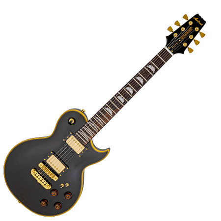ARIA PE-F80 BKTP gitara elektryczna 6-strunowa Carved Top Okoume Mahogany Set-Neck