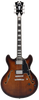 D'Angelico Premier DC Brown Burst - gitara elektryczna