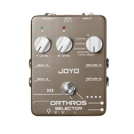 Joyo JF-24 Orthros Selector - przełącznik i mikser dwóch pętli efektów z 6 trybami pracy