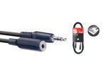 Stagg SAC3MPSBMJS - przedłużacz audio mini jack, 3 m, czarny