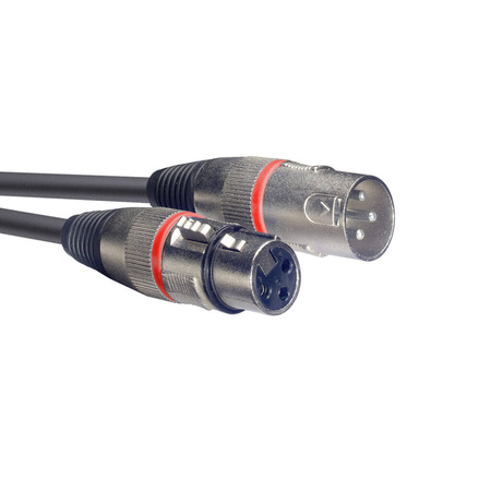 Stagg SMC6 RD - kabel mikrofonowy XLR męski-żeński, 6 m