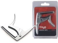 Stagg SCPUK AL - kapodaster do ukulele, matowy chrom