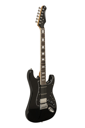 Stagg SES-60 BLK - gitara elektryczna HSS, olcha, palisander, czarna