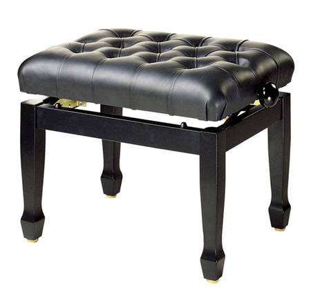 Stagg PB85 BKP LBK - koncertowa ława do pianina ze skórzanym siedziskiem