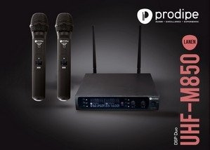 Prodipe M850 DSP Duo F5 - system bezprzewodowy UHF 528-578 MHz, 2 mikrofony ręczne