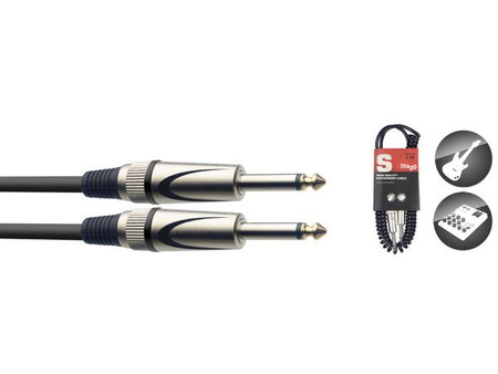 Stagg SGCC3 DL - kabel instrumentowy, 3 m, czarny