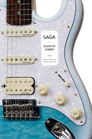 Gitara elektryczna SAGA Dazzles Cosmic Ocean (HSS)