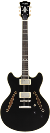 D'Angelico Excel DC Tour Solid Black - gitara elektryczna