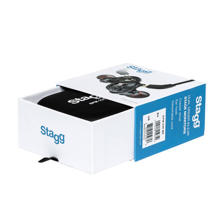 Stagg SPM-235 TR - słuchawki douszne do odsłuchu, 30 Ω, przezroczyste