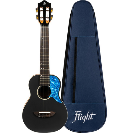 Ukulele koncertowe FLIGHT Iris BK - model koncertowy, czarne wykończenie