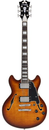 D'Angelico Premier Mini DC Dark Iced Tea Burst - gitara elektryczna