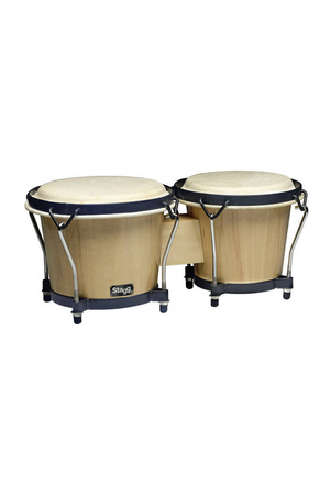 Stagg BW-70-N - drewniane bongosy 6″ i 7″, strojenie kluczem