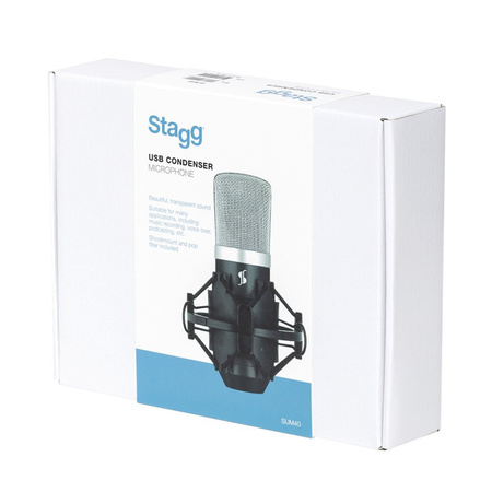 Stagg SUM40 - kardioidalny mikrofon pojemnościowy USB