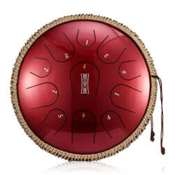 Tongue drum 11 ton 14" premium Hluru TBP11-14-JewelRed