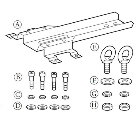 MACKIE Hanging Bracket Kit SRM350,C200
