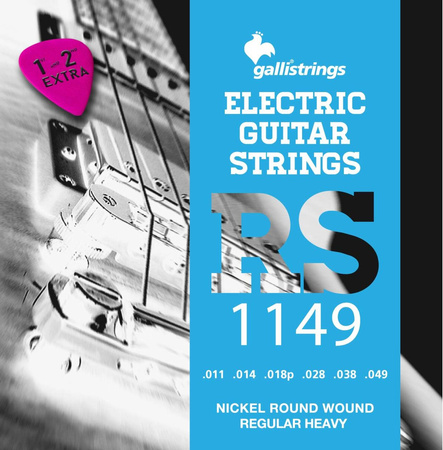 Galli RS1149 Regular Heavy - struny do gitary elektrycznej .011-.049, niklowane