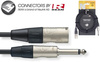 Stagg NAC1PXMR - przewód audio jack / XLR męski, 1 m