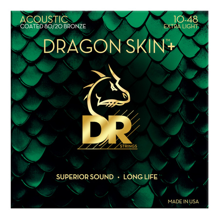 STRUNY POWLEKANE DO GIT AK. - DR DA8 10-48 DRAGON SKIN+ 80/20 BRONZE