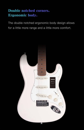 Gitara elektryczna SAGA SMF1314 BL (SSS)