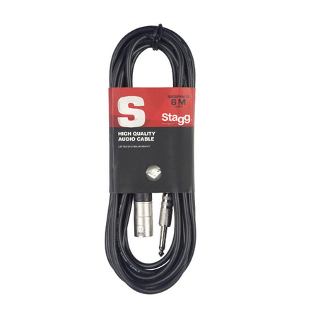 Stagg SAC6PXM DL - kabel audio, 6 m, czarny