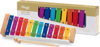 Stagg META-K12 RB - metalofon z 12 kolorowymi płytkami i pałeczkami