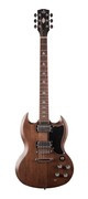 Prodipe GS300 Brown - gitara elektryczna HH z wklejanym gryfem i satynowym wykończeniem