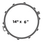 Mapex Black Panther Heartbreaker BPMH460LNW – Werbel 14" x 6.5" Natural Walnut
