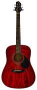 Samick Greg Bennett D-4 TR - gitara akustyczna dreadnought, Transparent Red