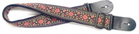 Stagg SWO COT JIM BRW - nylonowy pasek gitarowy, brązowy wzór Jimi, 82-141 cm
