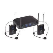Soundsation WF-U216PP-A1 - podwójny system bezprzewodowy UHF 520-550 MHz, 2 mikrofony nagłowne