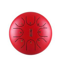 Tongue drum lotus children 6" 8 ton Hluru-Huashu TC8-6-Red