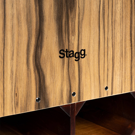 Stagg CAJ-CANNON-EB - cajón Cannon, hebanowa płyta przednia, regulowane struny